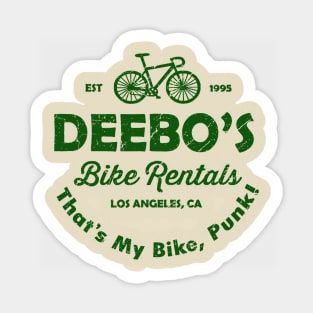 deebo's vintage look - green solid style Sticker